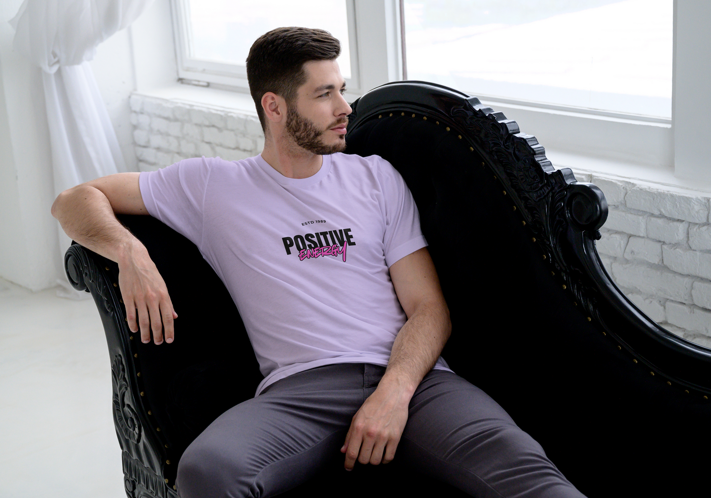 POSITIVE ENERGY – Feel It. Wear It. Share It | Premium Cotton Oversized T‑Shirt