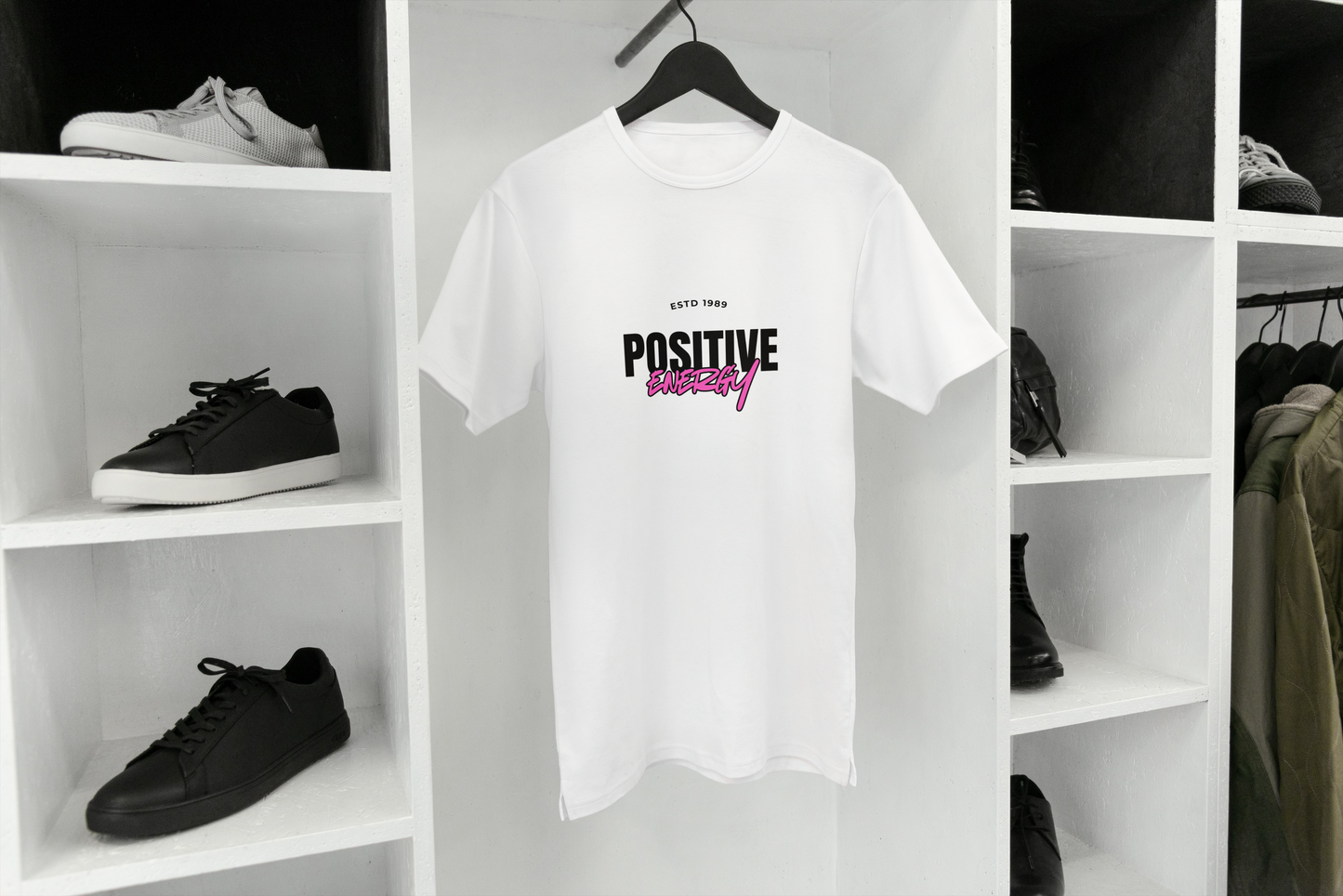 POSITIVE ENERGY – Feel It. Wear It. Share It | Premium Cotton Oversized T‑Shirt