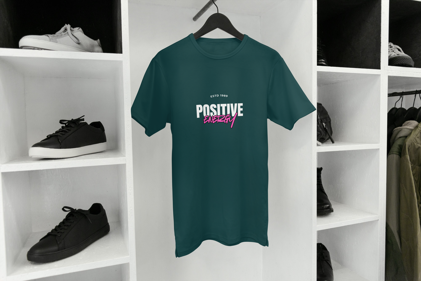 POSITIVE ENERGY – Feel It. Wear It. Share It | Premium Cotton Oversized T‑Shirt