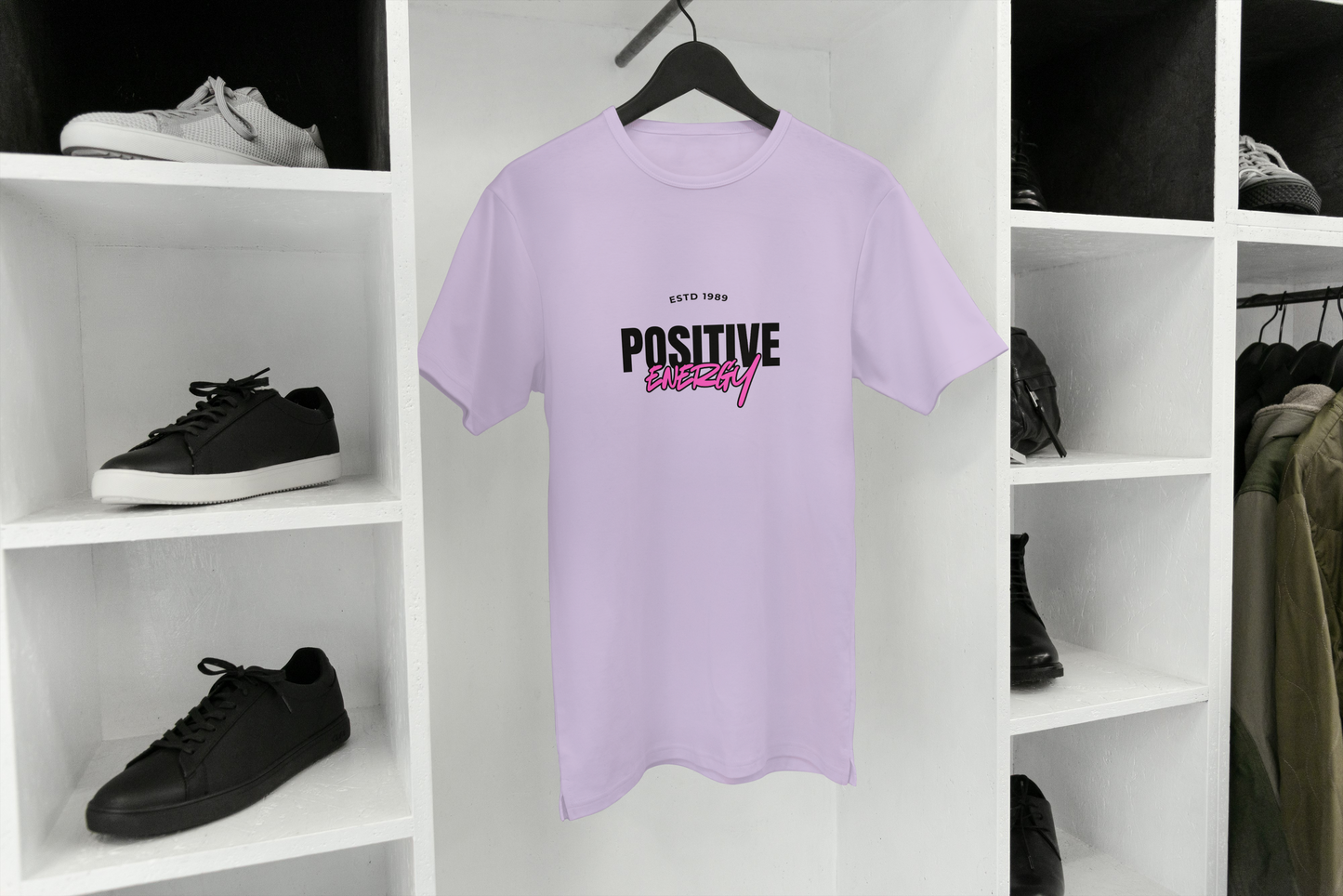 POSITIVE ENERGY – Feel It. Wear It. Share It | Premium Cotton Oversized T‑Shirt
