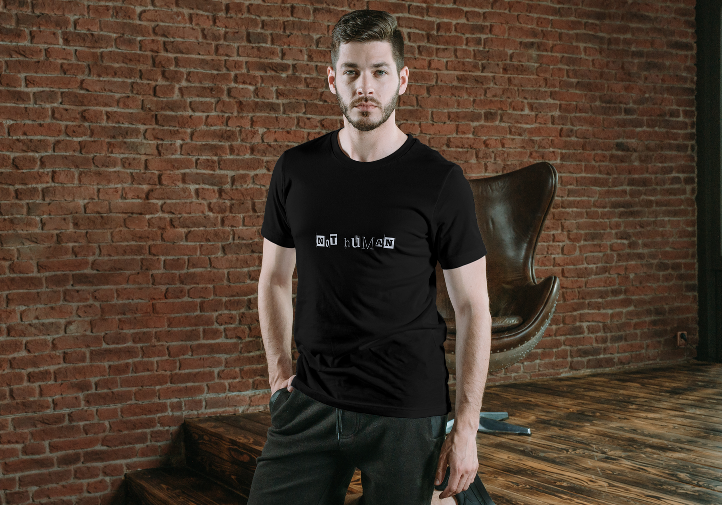 NOT HUMAN – Out of the Ordinary | Premium Cotton Unisex Stretch T-Shirt
