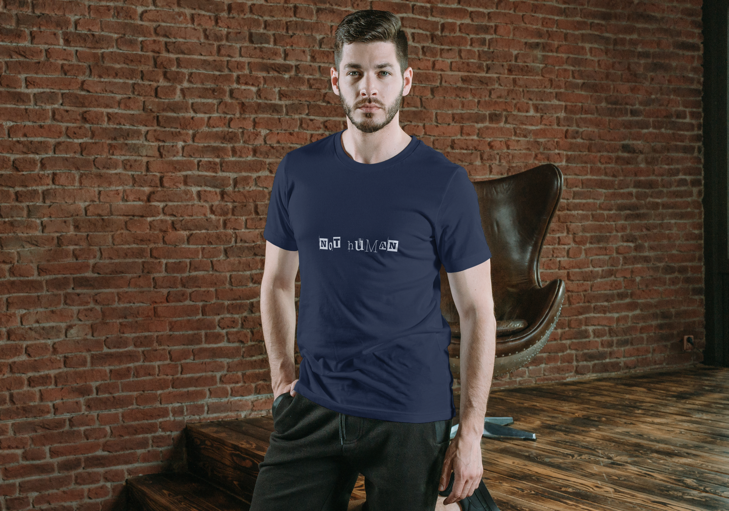 NOT HUMAN – Out of the Ordinary | Premium Cotton Unisex Stretch T-Shirt