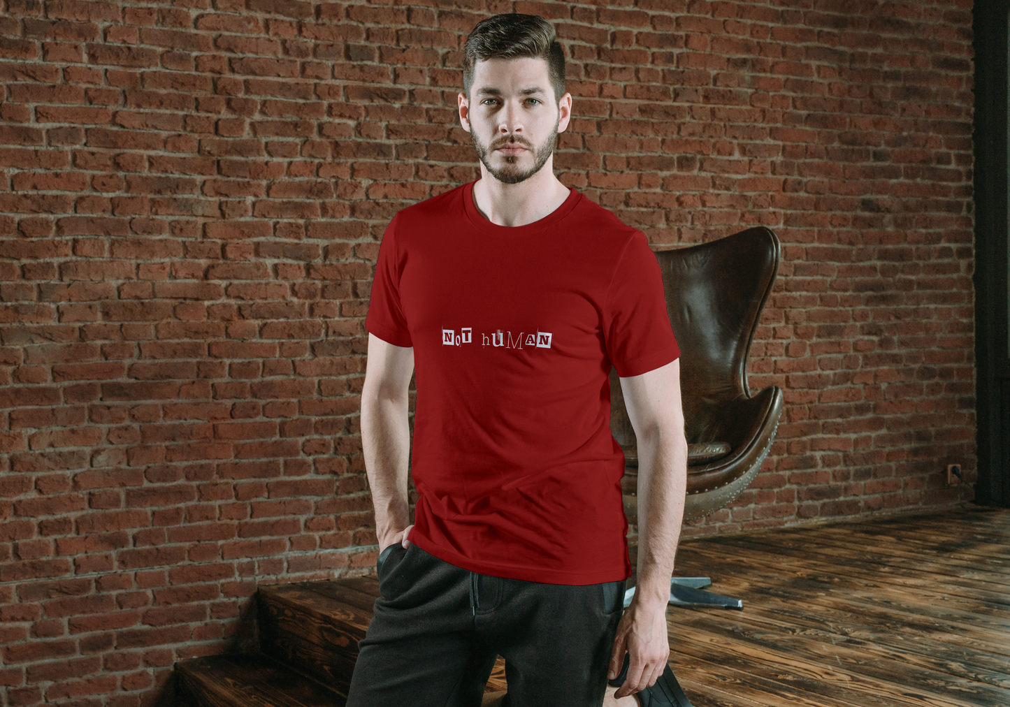 NOT HUMAN – Out of the Ordinary | Premium Cotton Unisex Stretch T-Shirt