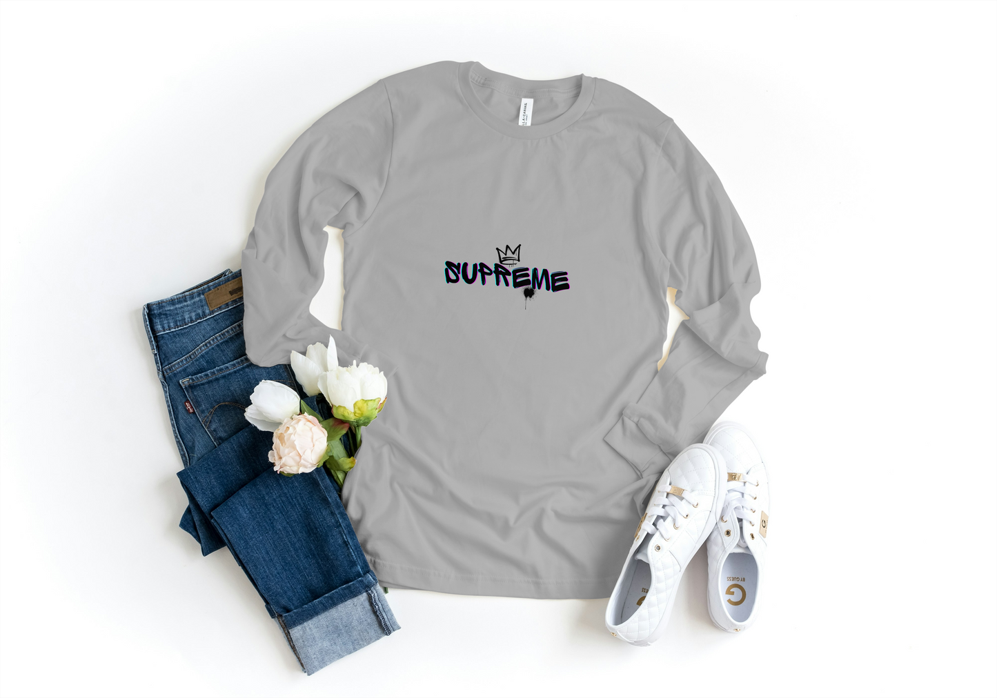 SUPREME – Define Your Standard | Premium Cotton Men's Full Sleeve T-Shirt