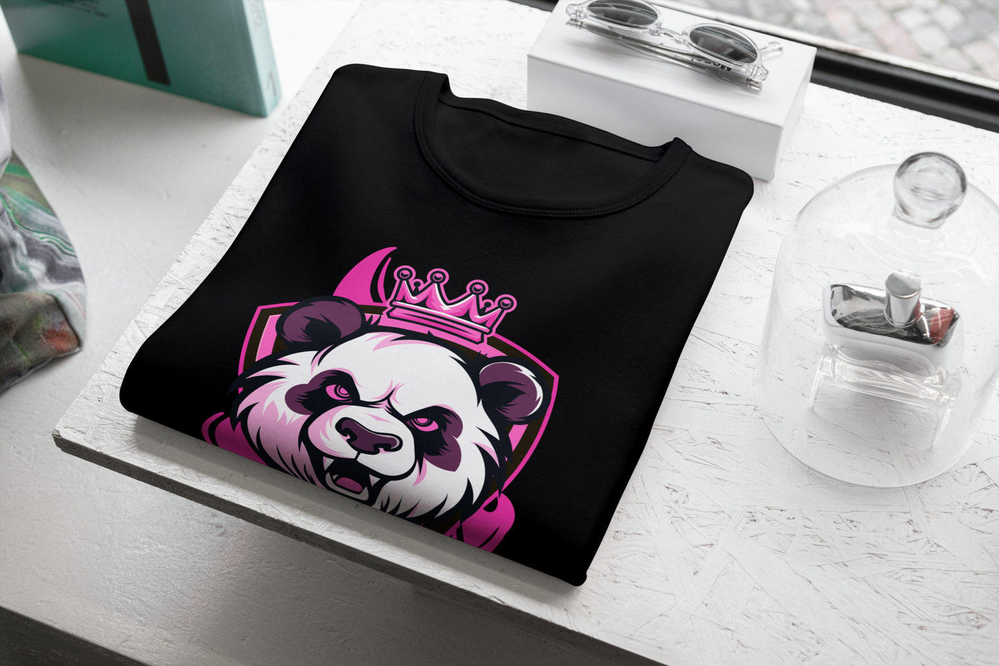 ๐ผ KING PANDA โ Rule with Calm | Premium Cotton Unisex Crew T-Shirt