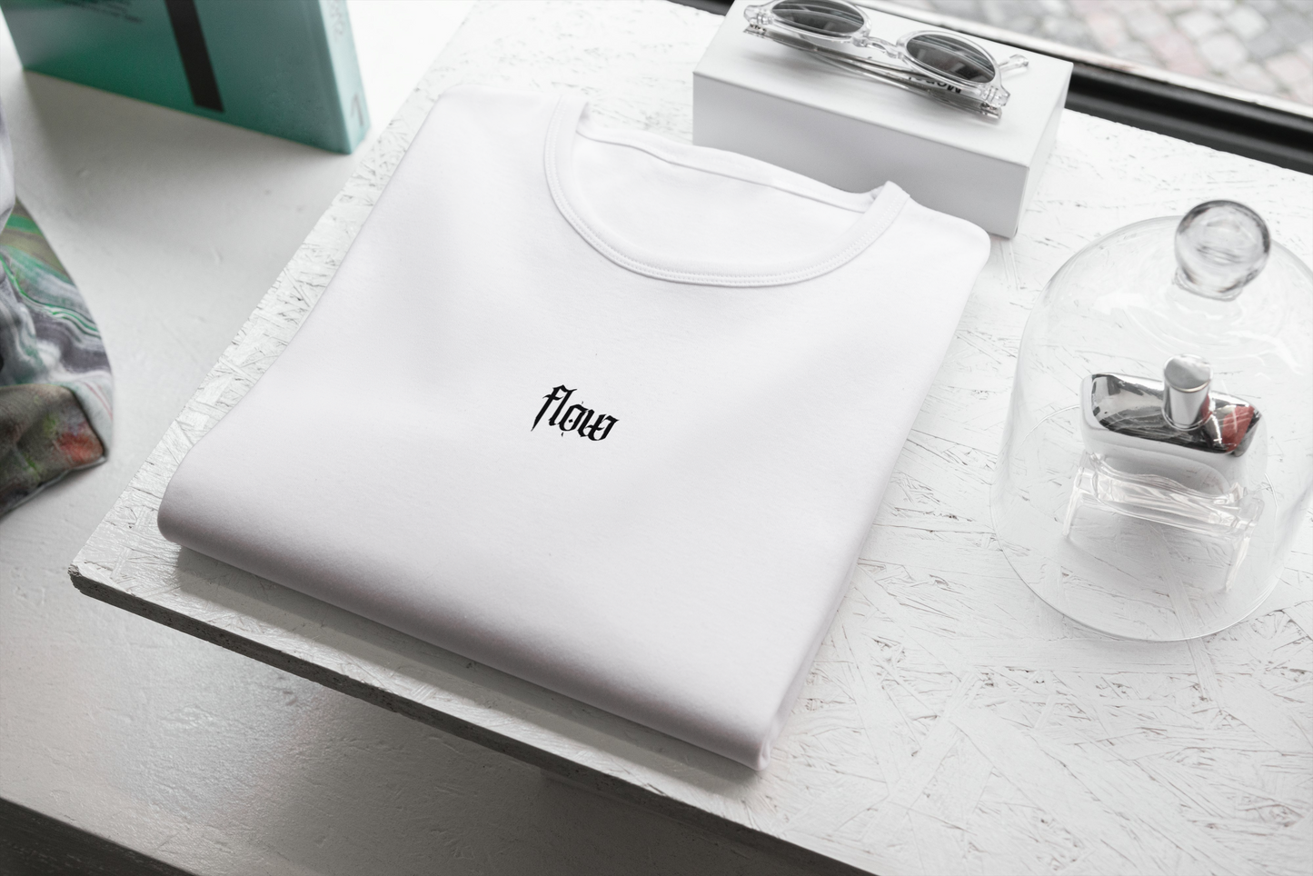 FLOW – Move Smooth, Live Free | Premium Cotton Unisex V Neck T-Shirt